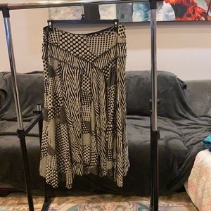 3 Calm Pattern Long Dress 1X